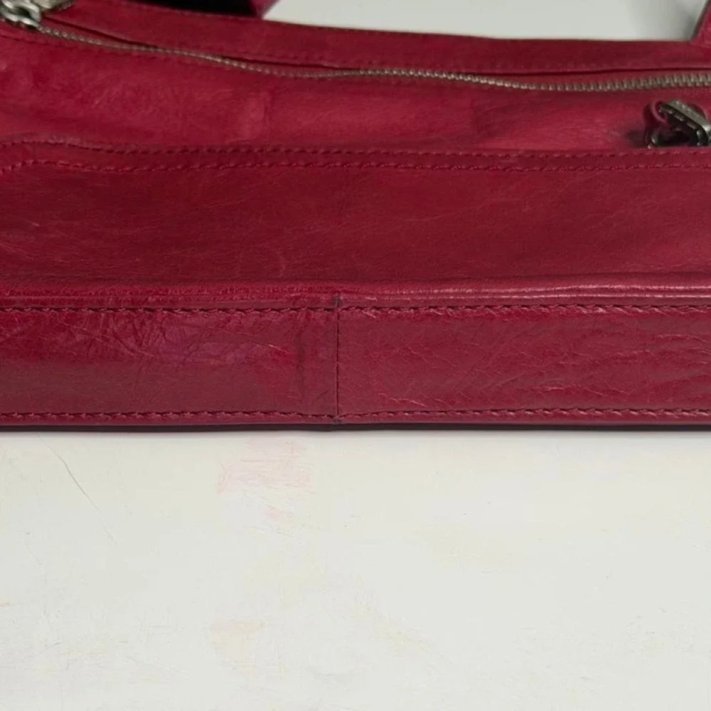 Hobo The Original Cassie Red Leather Crossbody Bag – Distressed Boho Y2K